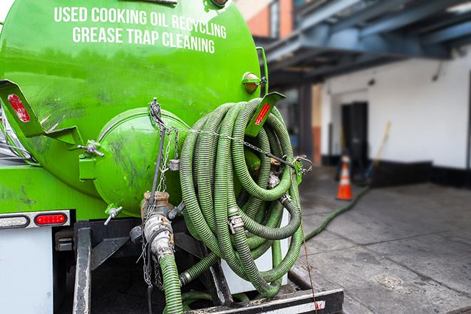 septic tank pump truck in operation in Fieldsboro NJ